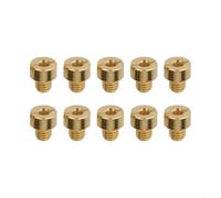 Hauptdüsen Set für Mikuni Vergaser M5x0.75 10-teilig Größen 155-205 Motorrad Tuning Kit für robuste Metallqualität einfache Montage für Rennstrecke und Straße präzise Passform 5mm Gewinde