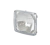 HELLA 1AA 127 473-015 Halogen-Scheinwerfereinsatz, Hauptscheinwerfer - 24/12V - rechteckig - Referenzzahl: 10 - Einbau - Lichtscheibenfarbe: glasklar - Stecker: Male - links/rechts - Menge: 1