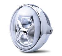 HIGHSIDER LED Scheinwerfer inkl. Kurvenlicht British Style Chrom