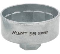 HAZET Ölfilter-Schlüssel 2169 Vierkant hohl 10 mm (3/8 Zoll) Außen-14-kant Profil