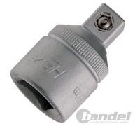 HAZET ADAPTER REDUZIERUNG 1/2" KNARRE auf 3/8" ZOLL NUSS NÜSSE ÖLFILTER-KAPPE