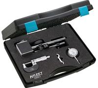 HAZET Bremsenprüf-Werkzeug-Satz 4968/3 I 3-teiliges Set I zur Kontrolle des Seitenschlags der Bremsscheiben I mit Mikrometer-Schraube zur exakten Bestimmung der Bremsscheibendicke