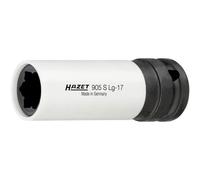 HAZET Schlag-, Maschinenschrauber Steckschlüsseleinsatz ∙ Hybrid-Sonderprofil 905SLG-17 ∙ 1/2 Zoll (12,5 mm) Vierkant hohl ∙ Radschrauben Hybrid Sonde