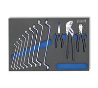 HAZET® Werkzeug-Satz, Doppel-Ringschlüssel + Zangen, 12-teilig