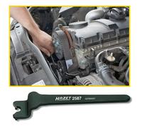 HAZET Zahnriemen-Zweilochmuttern Dreher 2587 ∙ Länge: 140 mm (Werkzeuge für Motor & Kraftstoffanlage)