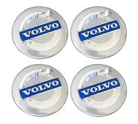 HBANMK 4 Stück Nabendeckel für Volvo 56mm 60mm 64mm S90 V90 XC90 V70 C70 C30, Radnabenkappen Auto Radnabenabdeckung, Staubdicht Wasserdicht Radnabendeckel Nabenkappen Felgendeckel Felgenkappen