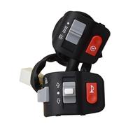 HBIS Motorrad-Lenkerschalter Hupenknopf Blinker EIN/AUS-Knopf Lichtreglerschalter Zündstartschalter Für Elektrofahrräder Motorrad-Startknopf