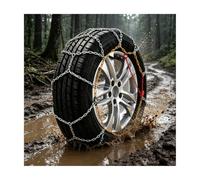 HBOOMOEM Winterketten Auto, Snow Tire Straps, Vollständiger Abdeckung | Ausgestattet mit Einer Spannvorrichtung; Bietet Starken Halt und Eine Robuste Konstruktion(235/50R20)