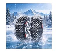 HBOOMOEM Winterketten Auto, Universal Schneeketten, Fester Griff | Selbstsichernd und Wiederverwendbar, Geeignet für Limousinen und Pick Ups(235/45R20)