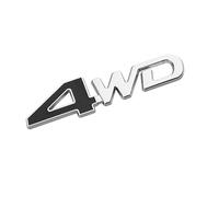 HBUNKT Auto Emblem für Dacia Duster 2010-2017, Emblem Buchstaben Schriftzug Abzeichen mit Logo Metall Badge Aufkleber für Auto Vorne Hinten Styling Tuning Sticker Zubehör,Black-4WD-2
