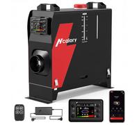 HCALORY 8 kW Diesel Luftheizung, 12V/24V DC & 220-240V AC mit APP & Adapter | Luft Dieselheizung0,11-0,355 l/h, 10-Gear Power, 5-Stufen-Höhenmodus, Auto-Start-Stopp, AC-Adapter, für Wohnmobil, Lkw, 2026