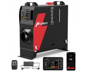HCALORY 8 kW Diesel Luftheizung, 12V/24V DC & 220-240V AC mit APP & Adapter | Luft Dieselheizung0,11-0,355 l/h, 10-Gear Power, 5-Stufen-Höhenmodus, Auto-Start-Stopp, AC-Adapter, für Wohnmobil, Lkw, 2026