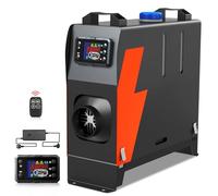 HCALORY (KROAK) 12V/24V Standheizung Diesel, All in One 8KW Dieselheizung, 0,15-0,44 L/h Air Diesel Heizung mit Fernbedienung & Adapter, Tragbare Dieselheizung für Auto RV LKW Wohnmobil