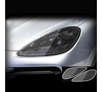 HCXNBS Auto Scheinwerfer Schutz Tönung Film Rauch Schwarz TPU Schutz Transparent Aufkleber, Passend für Porsche Cayenne 2019-2022