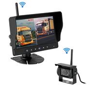 HD Funk Rückfahrsystem LKW Wohnmobil 7" IPS Monitor + 2 x Rückfahrkamera SD