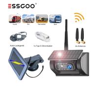 HD Solar Rückfahrkamera Wireless Kabellos WiFi Für iPhone Auto KFZ Truck LKW RV