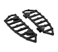 HDBUBALUS Motorrad Front Rider Floorboards Floorboard Driver Trittbretter Fahrer Fußrasten Bretter Gestreckt Fußstützen Fit Für Harley Softail FL Touring Trike 1986-up Schwarz