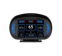 Head up Display OBD2 HUD, OBD2-Anzeige Head-Up-Anzeige, Tachometer/Kilometerzähler/Turbinendruck/Wassertemperatur etc, Headup Display Auto für alle Autos (A)