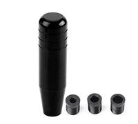 Headerbs Schaltknauf Universal, Aluminiumlegierung Auto Schaltknauf 13cm Griff Schalthebel, Schaltknauf Tuning(Schwarz)