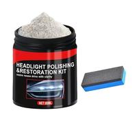 Headlight Restore Kit - Glass Scratch Remover Powder For Vehicles | Compact Lamp Restoration Kit With Easy Application Design, Suitable For Automotive, Truck, SUV, Windshield, Home