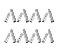 Healeved 16 Stück Reifenventilverlängerungen Reifenschaftverlängerung Luftventilverlängerung Für Reifen Flexible Reifenventilverlängerung Silberfarben