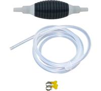 Healvian Handpumpe Ölabsaugpumpe mit 2m Benzin Umfüllschlauch Manuelle Schlauchpumpe für Kraftstoff Öl Wasser Tragbare Bruchfeste Absaugpumpe mit Hoher Saugkraft