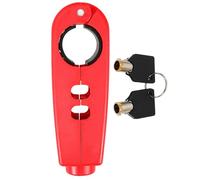 Healvian Motorrad Lenkerschloss Bremshebel Schloss Kunststoff Rot Sicherheitsbremssperre für Fahrrad Motorrad Diebstahlschutz Elektromobil