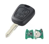 Heart Horse 2 Tasten Fernbedienung Autoschlüssel Gehäuse Funkschlüssel Schlüssel für Peugeot 206 306 405 Ersatz Fernbedienungsschlüsseletui Programmierbarer Schlüssel mit 433MHz ID46 Chip NE73 Blade