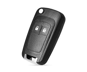 Heart Horse 2 Tasten Fernbedienung Autoschlüssel Hülle Ersatz Fob Kompatibel mit Vauxhall Opel Bu-ick Astra Insignia Vectra Zafira Meriva Mokka Schlüsselgehäuse (mit Klinge)