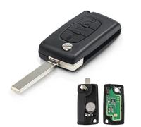 Heart Horse 3 Tasten Schlüsselgehäuse Fernbedienung mit VA2 433 MHz ID46 Chip für Peugeot 307 CC 308 407 607 Partner Citroen Berlingo Picasso Xsara CE0536 Funkschlüssel