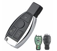 Heart Horse 433 MHz AutoSchlüssel Gehäuse der Fernbedienung mit BGA Chip NEC Klinge für Mercedes-B-en-z A B C E-Klasse W169 W203 W204 W210 W211 W212 W221 -3 Tasten Funkschlüssel Gehäuse