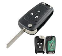 Heart Horse 433Mhz 3 Tasten Auto Fernbedienung Schlüssel Kompatibel mit Op*EL Insignia Astra J Vauxhall Mokka Zafira Corsa Ersatz Klapp Autoschlüssel Gehäuse mit ID46 Chip Batterie und Klinge