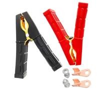 Heavy Duty Krokodilklemmen Reines Kupfer 500A Auto-Batterie-Ladegerät Klemmen 2PCS Power Ersatz Batterie Krokodilklemmen Starthilfekabel Klemmen SchweiÃŸer Clips für Auto Fahrzeug Boot LKW