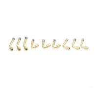 HEBEOT 9 Pack 45 90 135 Grad gebogene Reifenventilverlängerung Adapter Messing Chrom für Auto Motorrad Roller Fahrrad Felge Inflation Zubehör