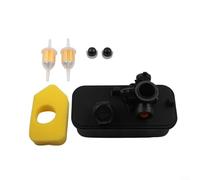 HEBEOT Kraftstofftank Vergaser und Luftfilter Ersatzkit Kunststoff und Aluminium Rasenmäher Kraftstoffsystem Kompatibel mit Motormodellen 09B902 09C902 BS 795477 498809 4