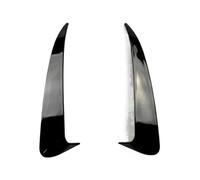 Heckflügel 1 Paar Für Mercedes Für Benz C-Klasse W205 C43 C63 AMG 2014-2019 Hinten Vent Trim Stoßstange Trim Lip Seite Canards Fin Splitter Dachspoiler(Glänzend schwarz)