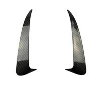 Heckflügel 1 Paar Für Mercedes Für Benz C-Klasse W205 C43 C63 AMG 2014-2019 Hinten Vent Trim Stoßstange Trim Lip Seite Canards Fin Splitter Heckspoilerflügel(Kohlenstoff-Look)