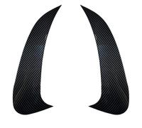 Heckflügel Für Mercedes Für Benz C-Klasse W206 Limousine S206 Touring C200 C260 C300 AMG 2022-2023+ Hinten Stoßstange Splitter Spoiler Canard Vent Auto Heckspoiler(Kohlenstoff-Look)