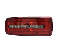 HELLA 2VD 012 381-011 Heckleuchte - Truck Full LED - LED - 24V - Anbau/geschraubt - Lichtscheibenfarbe: glasklar/rot - Kabel: 500mm - Stecker: DIN Bajonett - Stecker: Rundstecker - links - Menge: 1