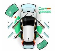 Heckscheibe für AUDI A3 2003-2012 ANTENNE HEIZBAR LOCH GPS Grün Solar Rahmen