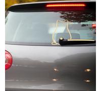 Heckscheibenaufkleber Katze Sticker Heckscheibe Scheibenwischer Beigebraun KX096