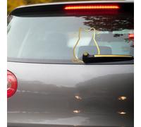 Heckscheibenaufkleber Katze Sticker Heckscheibe Scheibenwischer Gold KX096