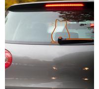 Heckscheibenaufkleber Katze Sticker Heckscheibe Scheibenwischer Haselnuss KX096