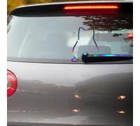 Heckscheibenaufkleber Katze Sticker Heckscheibe Scheibenwischer Hologramm KX096