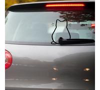 Heckscheibenaufkleber Katze Sticker Heckscheibe Scheibenwischer Schwarz KX096