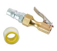 HEIBTENY Reifen-Schnellpumpen-Deflator-Ventil mit Schalter, Stahl, für schnelles Aufpumpen und Ablassen, auslaufsicherer Stecker, für Auto, Motorrad, Fahrrad, EV-Traktor, Gold(A)