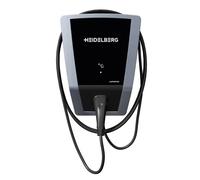 HEIDELBERG Wallbox mit MID-Zähler für die Abrechnung von Firmenfahrzeugen. Mit FI-Schutzschalter. 7,5 m Ladekabel. 11 kW Ladeleistung. Ladestation Connect.Business. Bis zu 5 Jahre Garantie