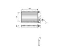 Wärmetauscher Innenraumheizung VALEO 811578