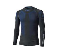 Held 3D-Skin Cool Top Damen Shirt Langarm Schwarz/Blau, D-M