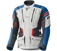Held Hakuna II wasserdichte Damen Motorrad Textiljacke, grau-rot-blau, Größe XL